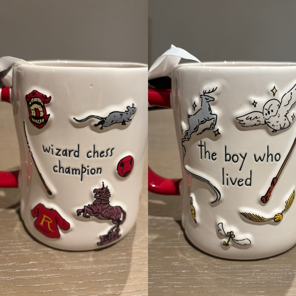 Rae Dunn Harry Potter & Ron Weasley Mug Set of 2